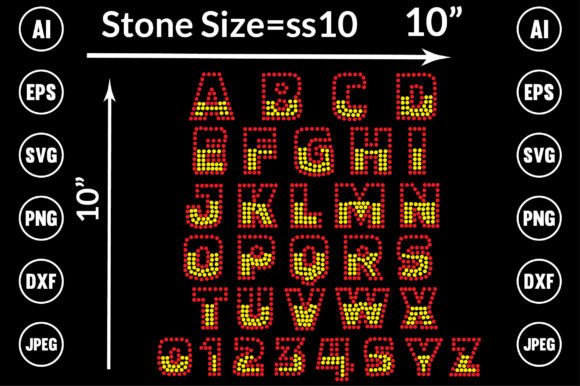 Alphabet, Letter, Font Rhinestone Design: Creative Sparkle for Your Projects