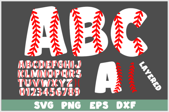 Baseball Letters Numbers Font SVG PNG: A Designer's Guide to This Versatile Asset