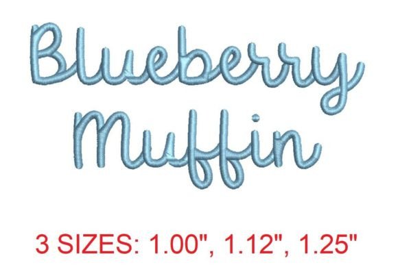 Blueberry Muffin Embroidery Font: Your Recipe for Stitching Perfection