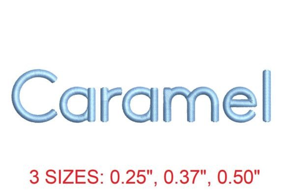Caramel Embroidery Font: Elegant Stitching for Modern Craft