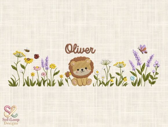 Custom Lion Embroidery Design: Safari Charm for Modern Projects