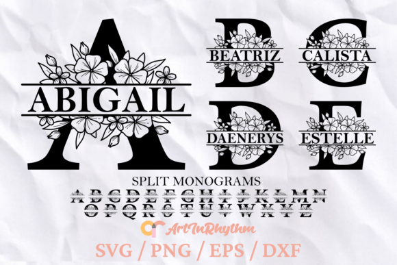 Floral Monogram Letters Svg, Monograms: Your Toolkit for Personalized Branding