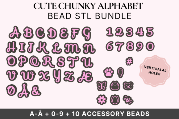 Soft Script Alphabet Bead STL Bundle: The Ultimate Creative Toolkit