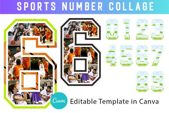 Sports Number Canva Photo Collage 0-9: A Designer's Guide