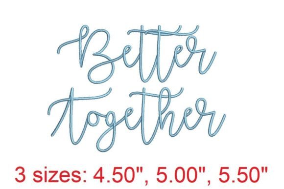 Stitching Connections with the Better Together Embroidery Font