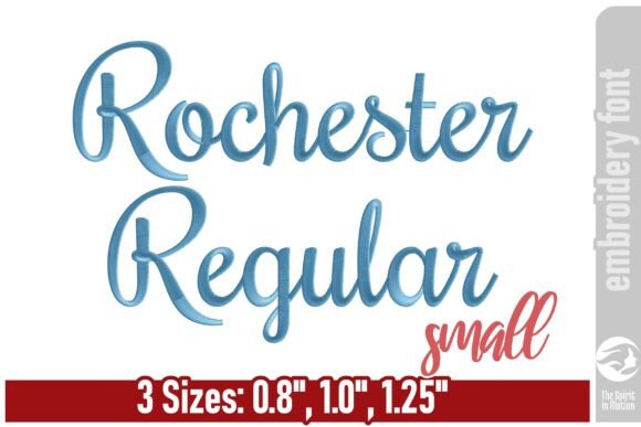 The Timeless Appeal of Rochester Embroidery Font