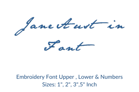 Timeless Elegance: The Jane Austin Font Embroidery Design