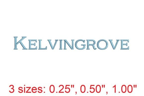 Unlock Impeccable Stitching with Kelvingrove Embroidery Font